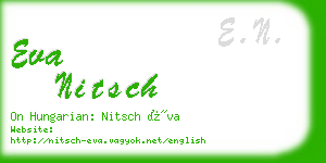 eva nitsch business card